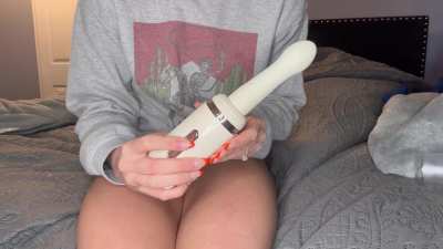 [Pyroheating 7 thrusting & vibrating dildo] just in time for Christmas. Use my code Deep20