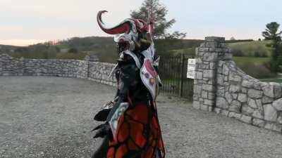 Movement video of my Titania cosplay with wings down. There are hundreds of LEDs as well and the wings do go up. I’m PlexiCosplay!