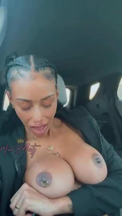 She Almost Got Caught Setting Those Titties Free