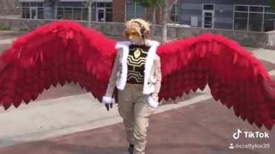 Video of my Hawks wings in action!