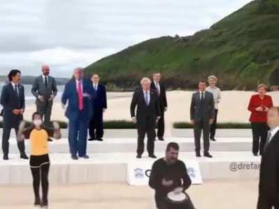 Some behind the scene action at G7 meeting