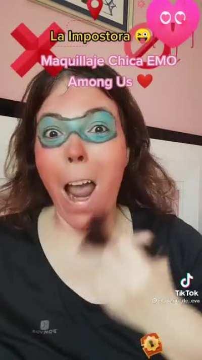 Chica emo among us xddd