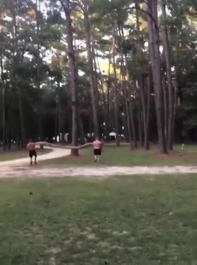 The only logical way to break this log!