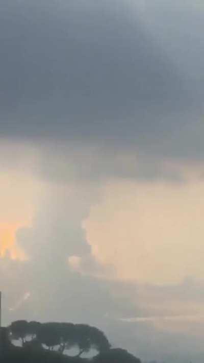 Beirut explosion from 27 miles away