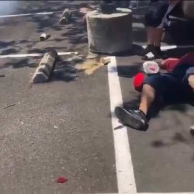 [LFO] man gets hit by drifting car