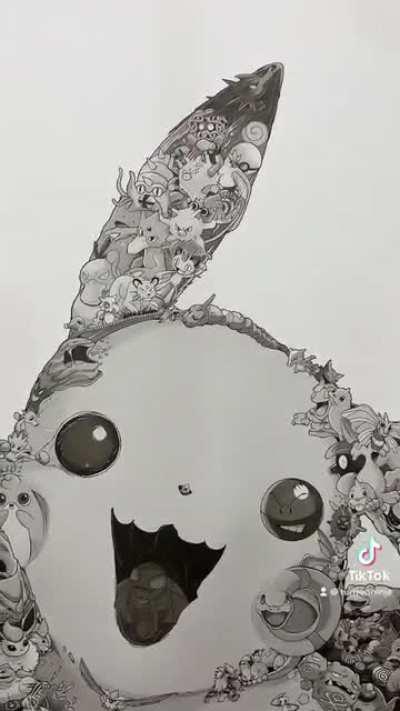 It took me 2 weeks to finish this Pikachu art. Hope you like it!