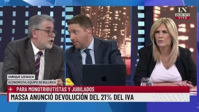 Enrique Szewach, economista del equipo de Bullrich, sobre los impuestos.