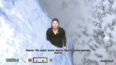 Can't have enough snow