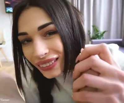 Finishing On Her Pretty Face