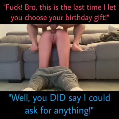 Well, she did say 'anything'