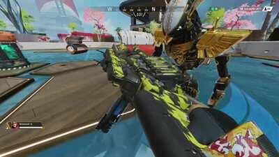 i like how cute revenant looked at my gun skin HAHAHA