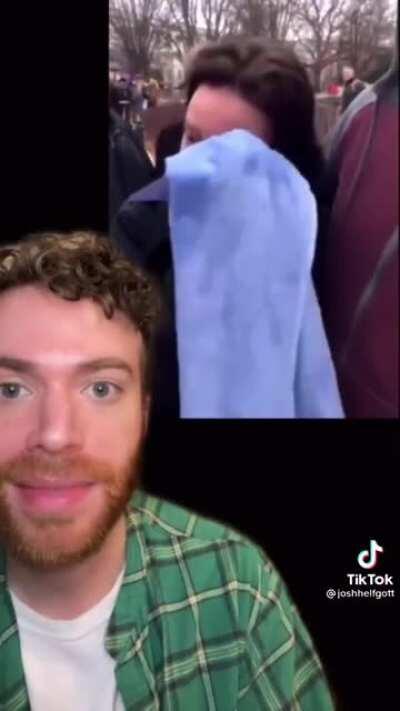 As it turns out, she didn't get maced! It was an onion