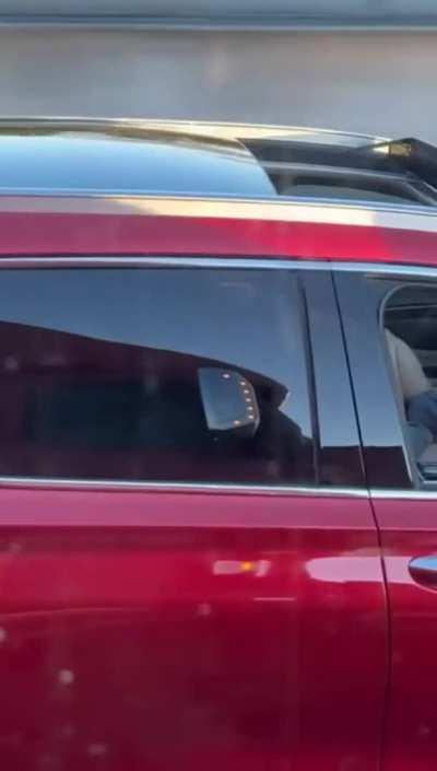 Caught masturbating in her car