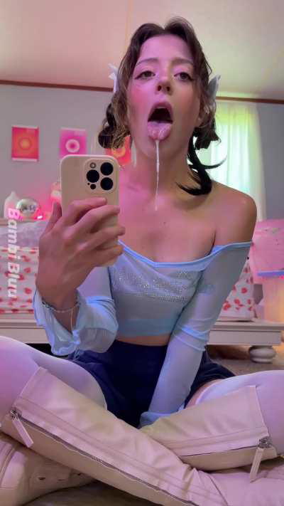 Catch it with your tongue 