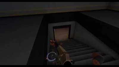 Anomaly discovered at one of the supply points in classic hallways, made a funny video