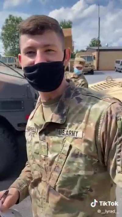 Know it's Army, but still Relatable. And Fuck the MP with his MP answer