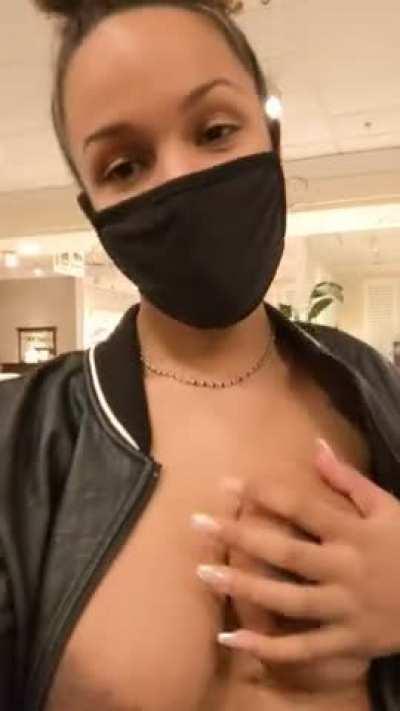 Meet me at the mattress store and I'll show you my mommy milkers