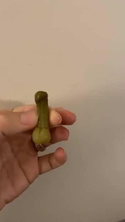 Found this Phallic Pickle in My Olive and Pickle container today