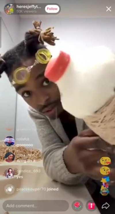 Killing your phone with milk for clout