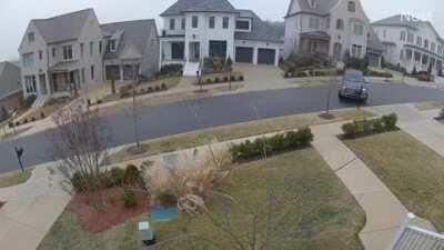 Backing out the driveway