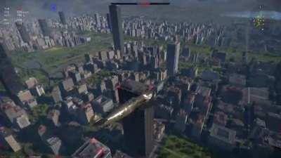 Testing the building glitch to escape enemies!