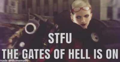 I love the gates of hell theme