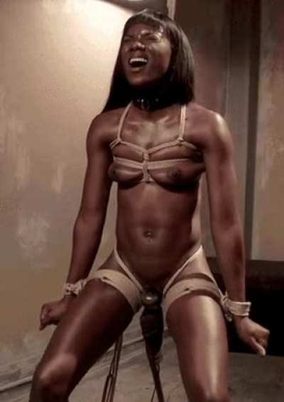 Built black girl captured