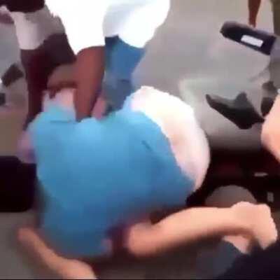 Two persons and a half go to fight