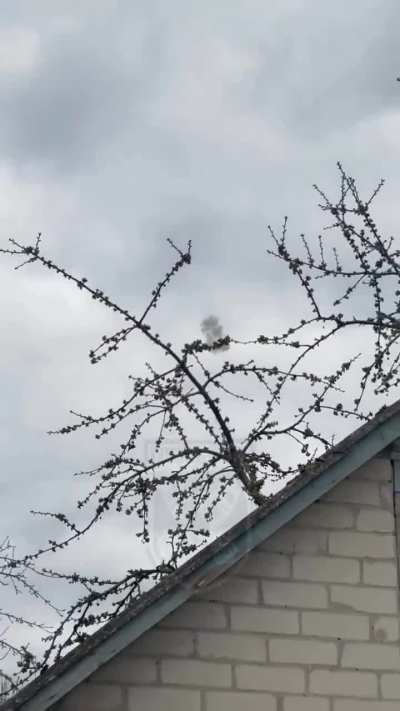 Rare ground footage shows how a Ukrainian FPV interceptor quad destroys a Russian reconnaissance UAV.