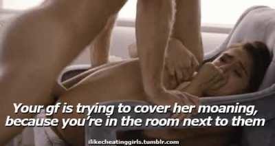 You can hear your roommate's bed squeak and shake as he has his way with her