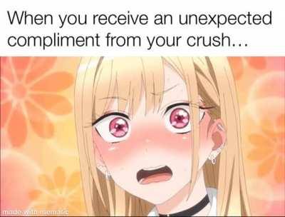 I-I’m not blushing!