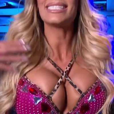 Bimbo Mella bursting out of her top