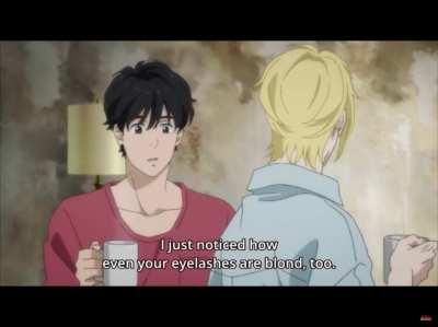 Cute moment in banana fish ✨💕