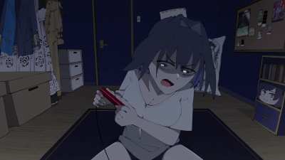 Intense Gamer Kronii (by zania4937)