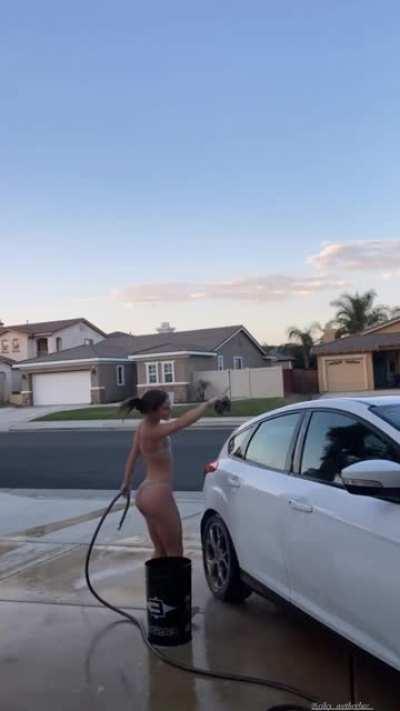 Washing The Car With Bestie (IG Story)