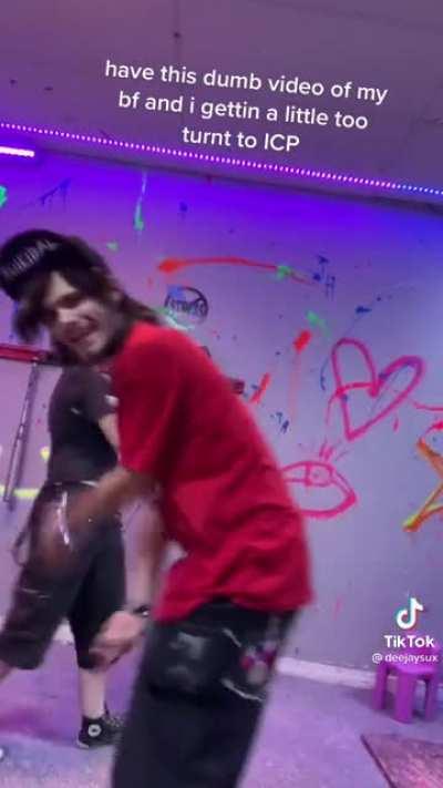 aw man, getting a little too turnt in some dudes basement