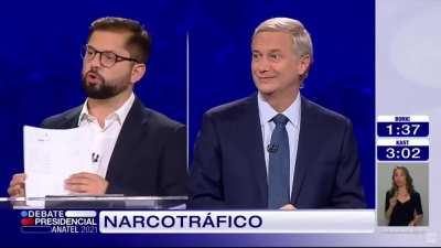 Boric revela test de drogas durante debate ANATEL