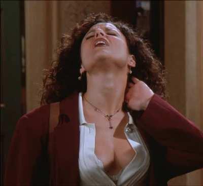 Julia Louis-Dreyfus - S7E10 Cleavage Loop, Cropped, Slowed, Dain'd, AI'd 1 of 5