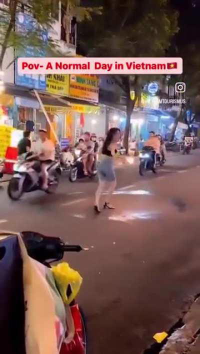 Ring of fire in the middle of traffic 