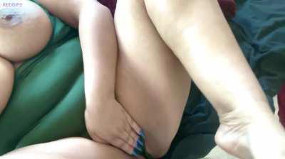 tiddies are oiled, pussy is wet but you missing 😉