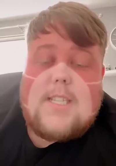 Maybe take the mask off when catching a few rays....