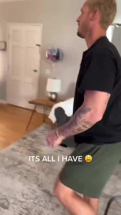 The woman turns off the console whilst he is gaming