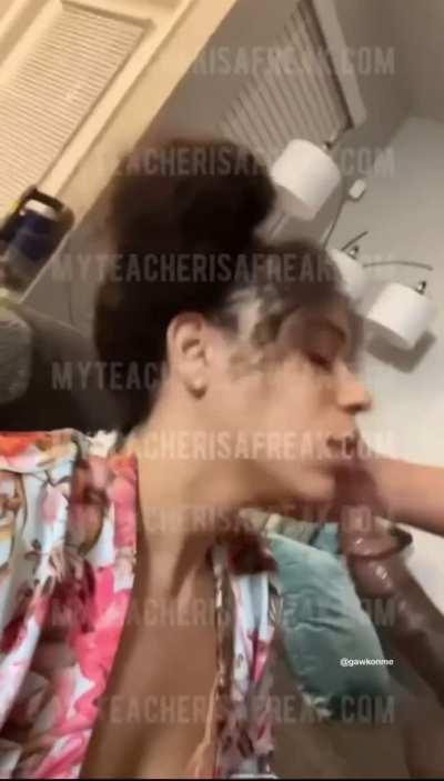 Curly head dick eater