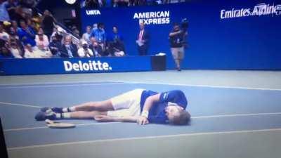 Daniil Medvedev US Open celebration