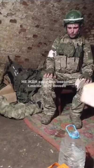 Russian company commander (394th motorized regiment) motivate soldier while under artillery fire | 3/28/25