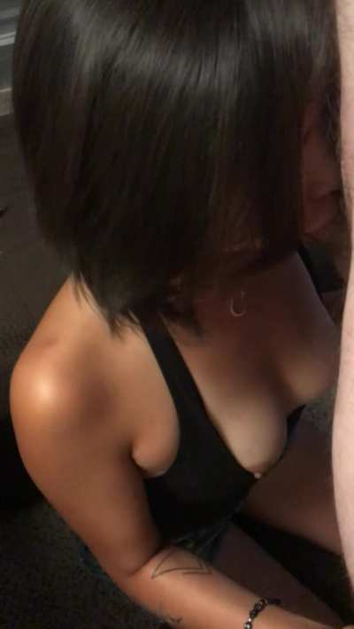 Taking care of my husband before a night out on the town