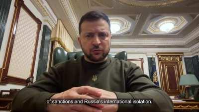 President Zelensky's Latest Address. 31/01/23. Duration 4m09. English Subtitles.