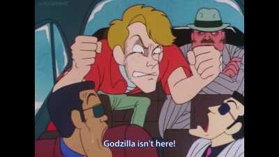 “That wasn’t very cash money of you” Godzilla original clip from “Stop!! Hibari-kun!” Episode 19. I’ll post the episode in the comments