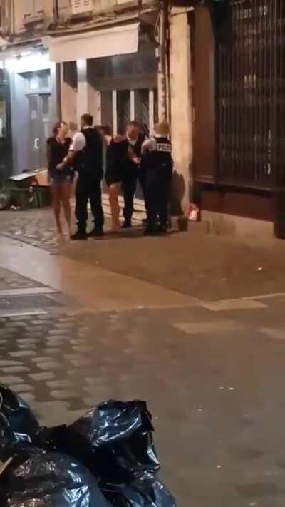 Spitting on a policeman when it's covid time