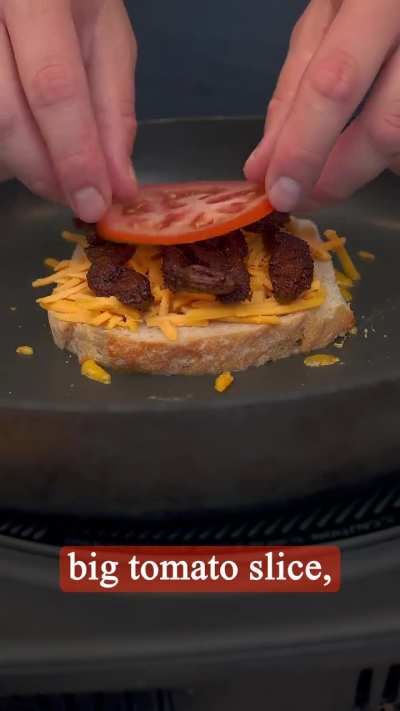 Vegan Bacon Grilled Cheese With Soy Curls